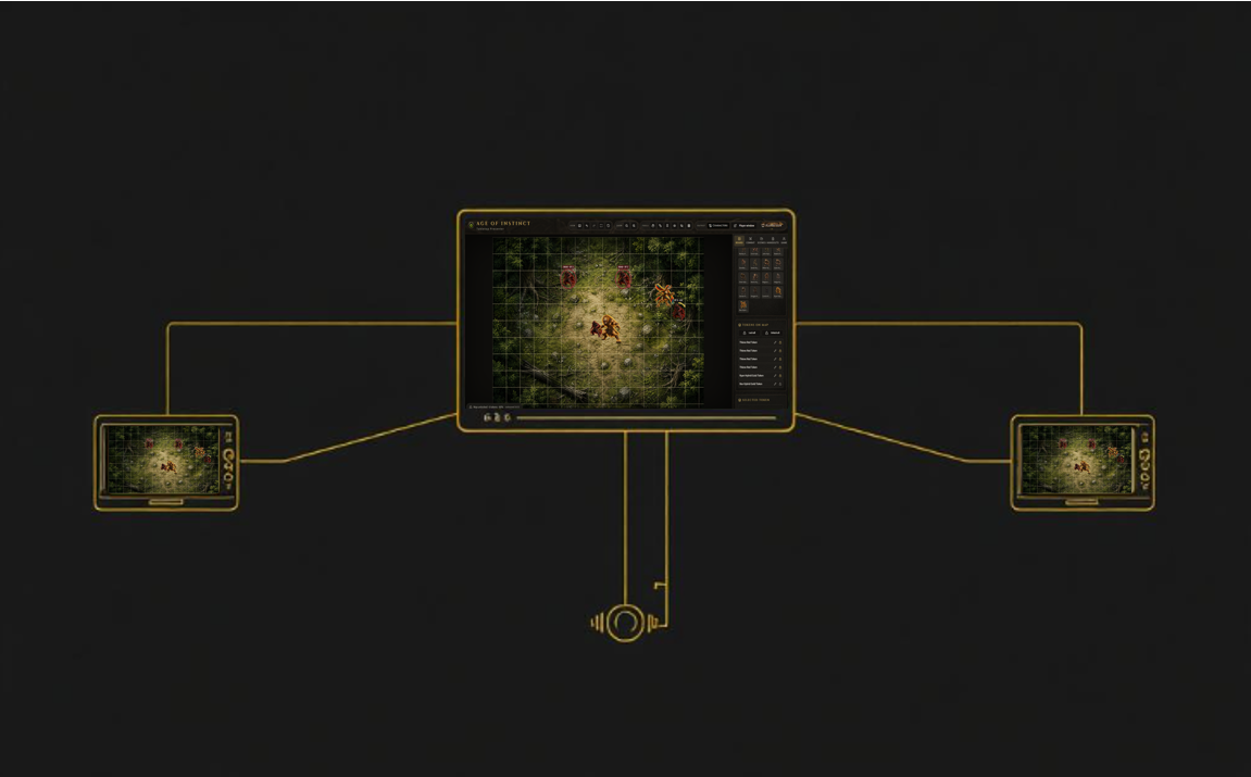 Diagram illustrating live remote play